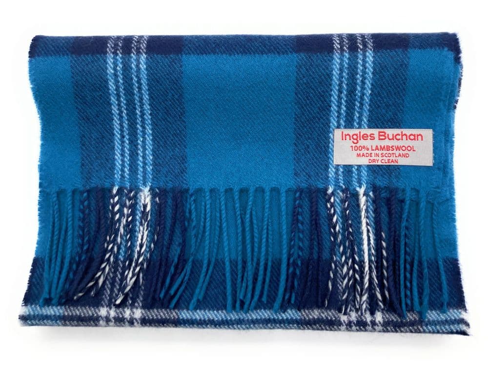 Pure Lambswool Earl of St. Andrews Modern Tartan Scarf Made in Scotland