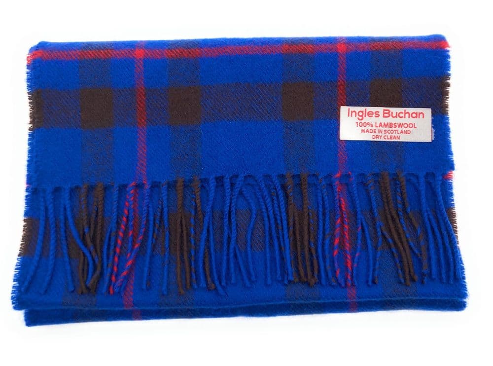 Pure Lambswool Elliot Modern Tartan Scarf - Made in Scotland
