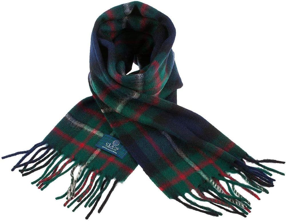 Pure Lambswool Ferguson Modern tartan scarf