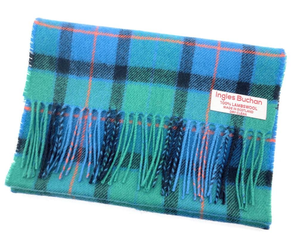 Pure Lambswool Flower of Scotland Tartan Scarf - Made in Scotland