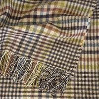 Forth Antique Glen Check Lambswool Rug | Scottish Blanket