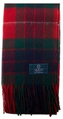 Pure Lambswool Fraser Red Tartan Clan Scarf | Made in Scotland
