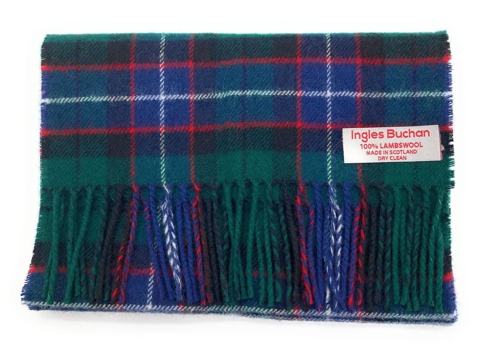 Pure Lambswool Galbraith Modern Tartan Made in Scotland