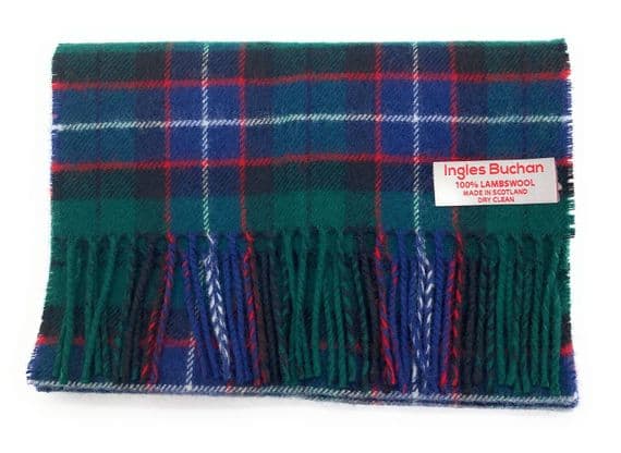 Galbraith Modern Pure Lambswool Scottish Tartan Scarf