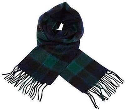 Pure Lambswool Graham of Menteith Scottish Tartan Scarf | Made in Scotland