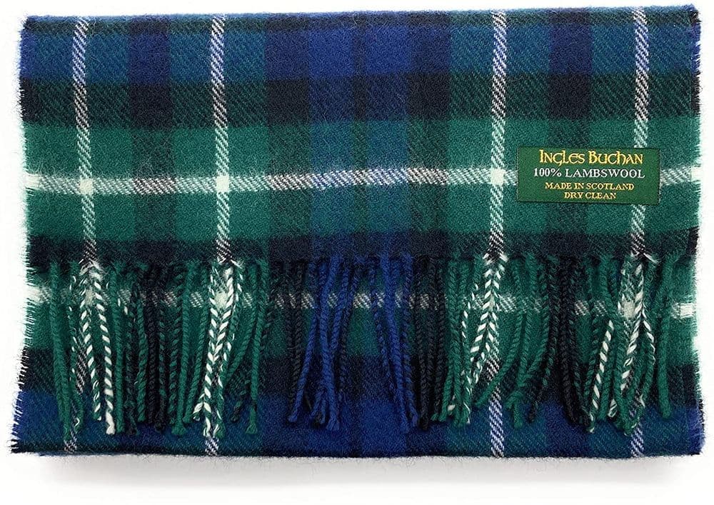 Pure Lambswool Graham of Montrose Tartan Scarf By Ingles Buchan of Scotland