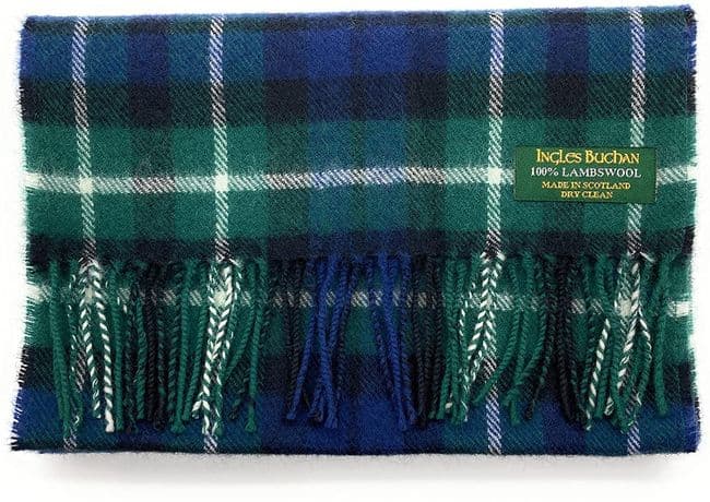 Pure Lambswool Graham of Montrose Tartan Scarf By Ingles Buchan of Scotland
