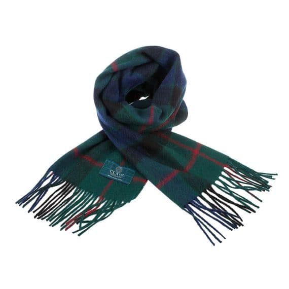 Pure Lambswool Gunn Modern Tartan Scarf | Highland Tweed
