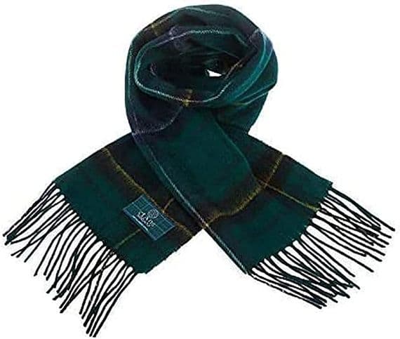 Pure Lambswool Henderson Tartan Scarf | Highland Tweed
