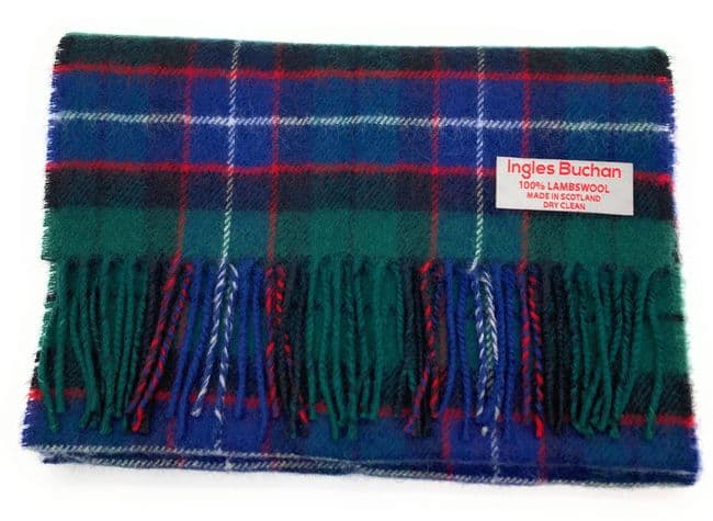 Pure Lambswool Hunter Modern Tartan Scarf - Made in Scotland