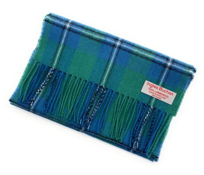 Pure Lambswool Irvine Tartan Scarf By Ingles Buchan of Scotland