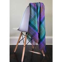 Isle of Skye Tartan Lambswool Rug | Scottish Blanket