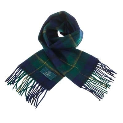 Pure Lambswool Johnstone Modern Tartan Clan Scarf | Scottish Tartan