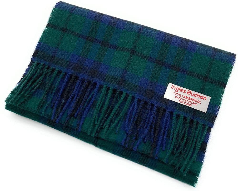 Pure Lambswool Keith Tartan Scarf By Ingles Buchan of Scotland