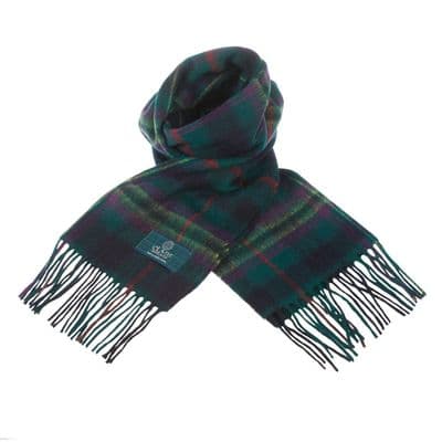 Pure Lambswool Kennedy Tartan Clan Scarf