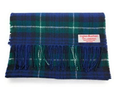 Pure Lambswool Lamont Modern Tartan Scarf - Made in Scotland