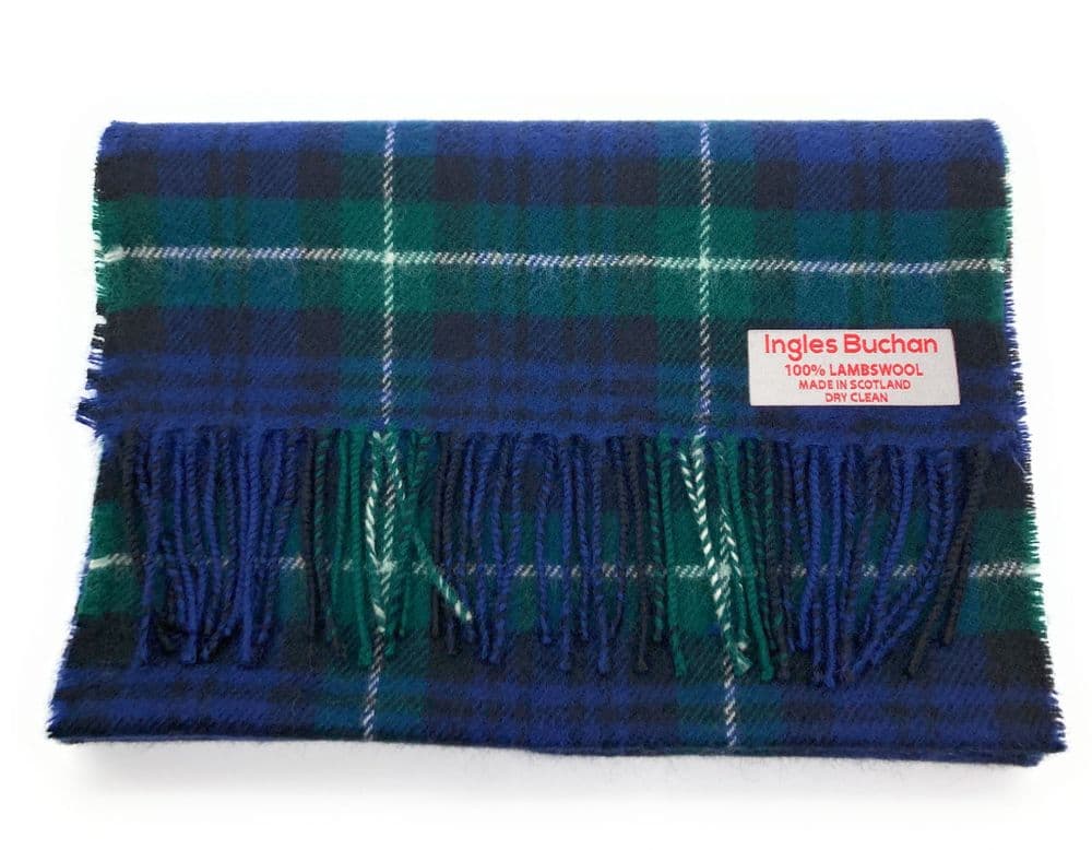 Pure Lambswool Lamont Modern Tartan Scarf - Made in Scotland