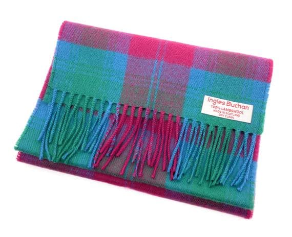 Pure Lambswool Lindsay Ancient Tartan Scarf - Made  in Scotland