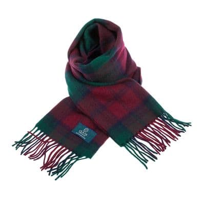 Pure Lambswool Lindsay Tartan Clan Scarf