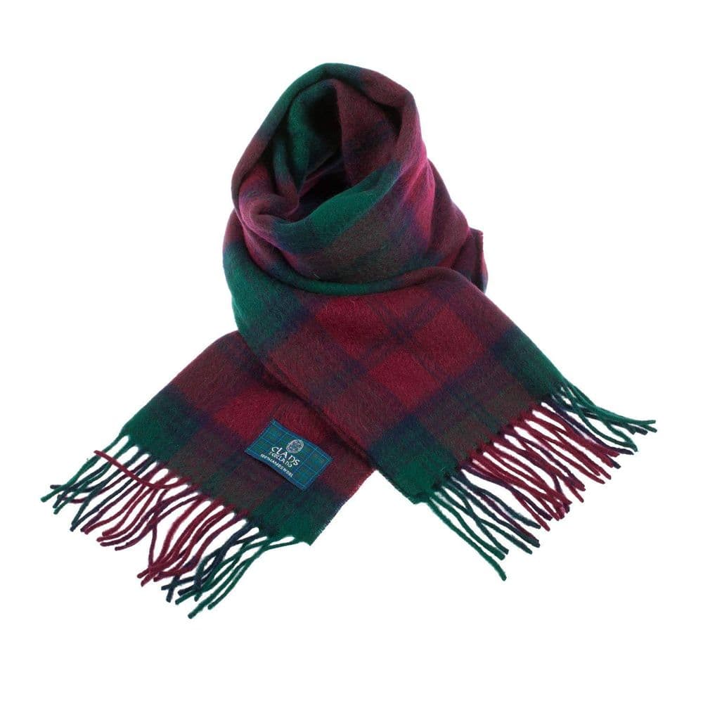 Pure Lambswool Lindsay Tartan Clan Scarf