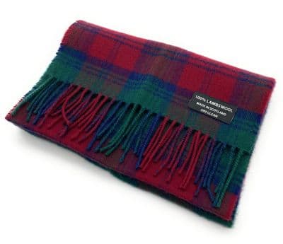 Pure Lambswool Lindsay Tartan Scarf | Made in Scotland