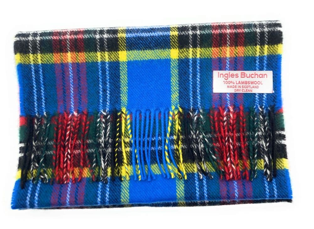 Pure Lambswool MacBeth Modern Tartan Scarf Made in Scotland