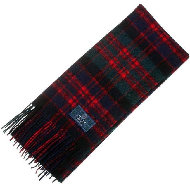 Pure Lambswool MacDonald Modern Tartan Clan Scarf