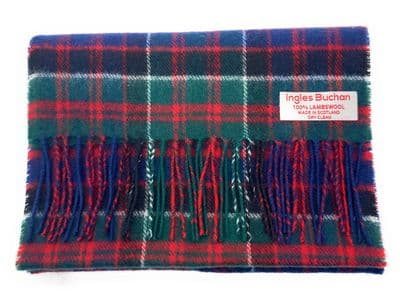 Pure Lambswool MacDonald Tartan Scarf | Made in Scotland