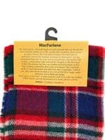 Pure Lambswool MacFarlane Tartan Scarf | Made in Scotland
