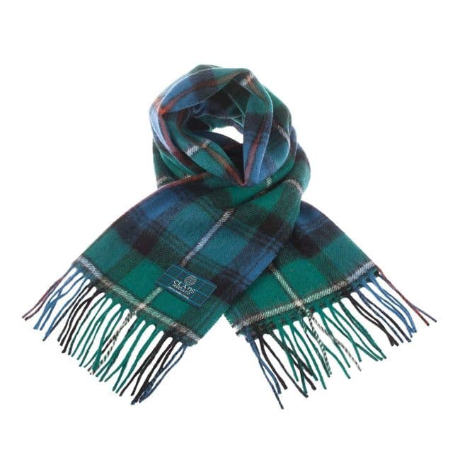 Pure Lambswool MacKenzie Ancient Tartan Clan Scarf