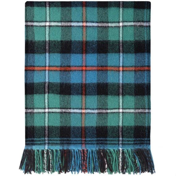 MacKenzie Ancient Tartan Rug | Pure Lambswool Blanket