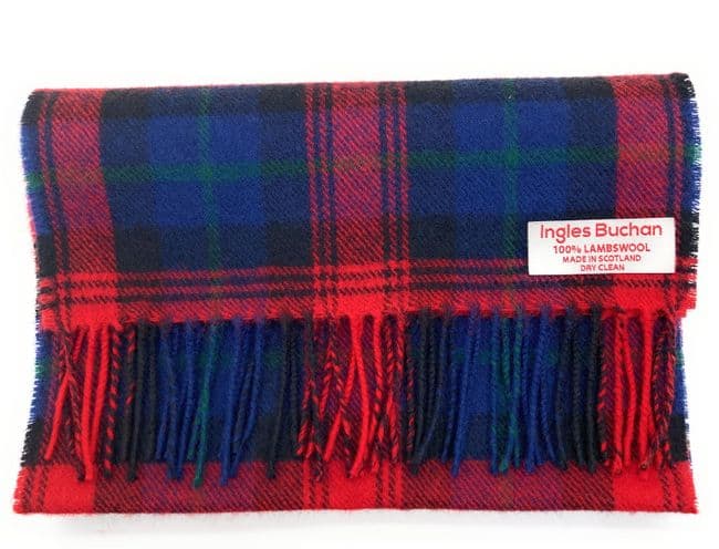 Pure Lambswool MacLachlan Tartan Scarf By Ingles Buchan of Scotland
