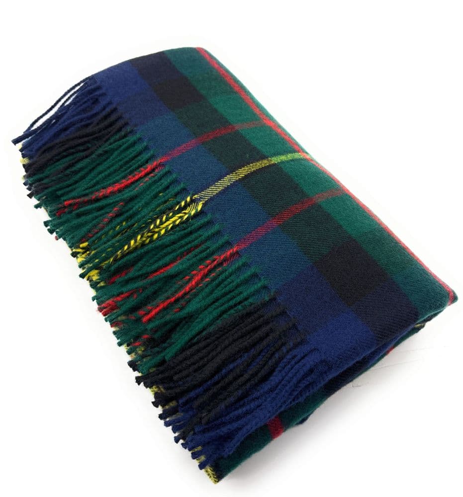 Pure Lambswool MacLaren Modern Tartan Cape - Made in Scotland