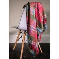 MacLean of Duart Weathered Tartan Rug | Lambswool Blanket