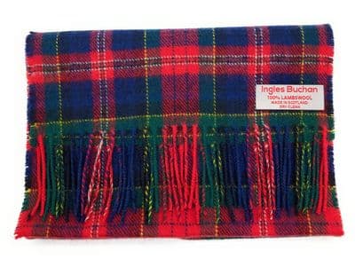 Pure Lambswool MacPherson Tartan Scarf | Made in Scotland