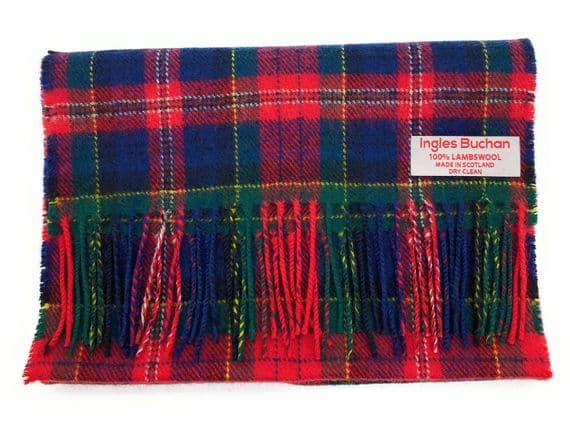 Pure Lambswool MacPherson Tartan Scarf | Made in Scotland