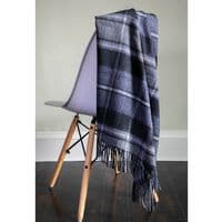MacRae Hunting Grey Tartan Rug | Pure Lambswool Blanket
