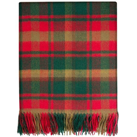 Maple Leaf Tartan Rug | Pure Lambswool Blanket