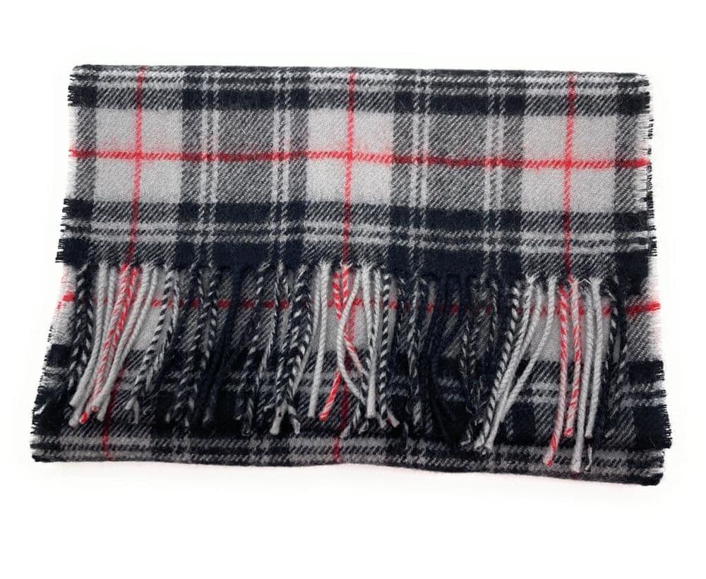 Pure Lambswool Moffat Modern Tartan Scarf - Made in Scotland