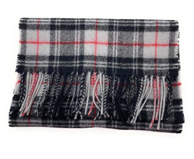 Pure Lambswool Moffat Modern Tartan Scarf - Made in Scotland