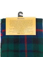 Pure Lambswool Morrison Green Tartan Scarf | Made in Scotland
