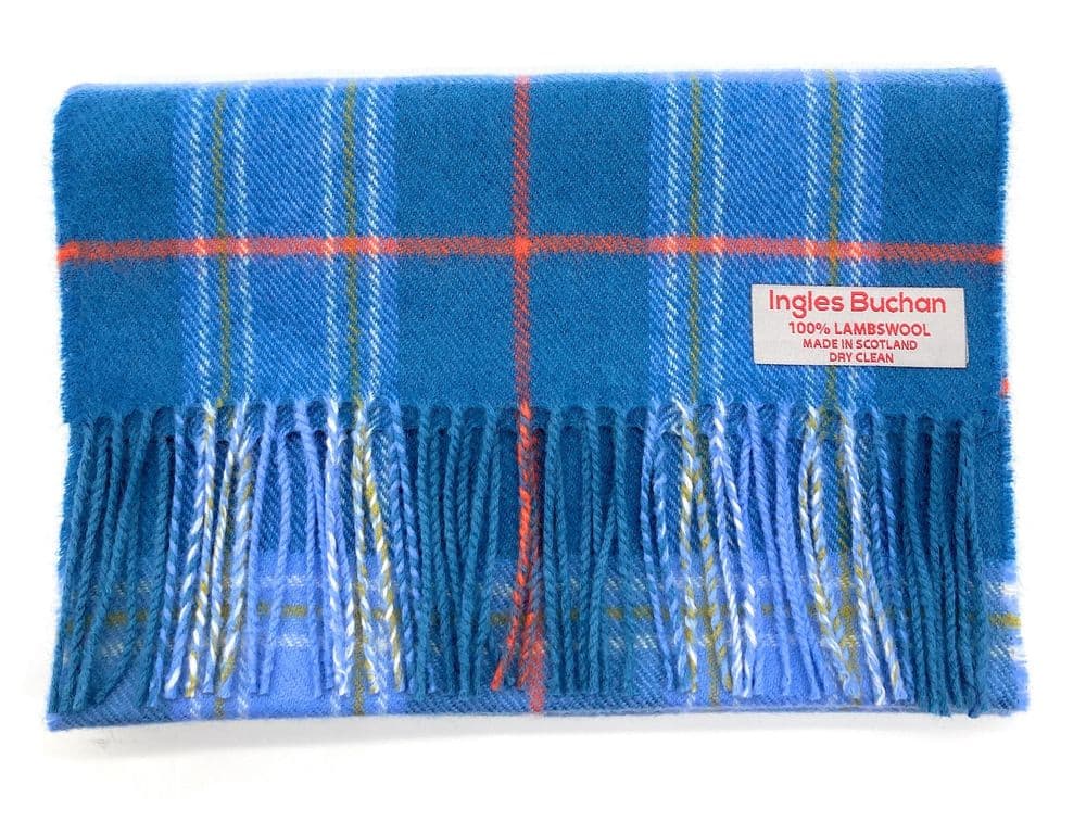 Pure Lambswool Musselburgh Tartan Scarf By Ingles Buchan of Scotland