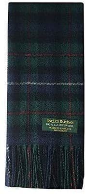Pure Lambswool Robertson Hunting Tartan Scarf | Made in Scotland