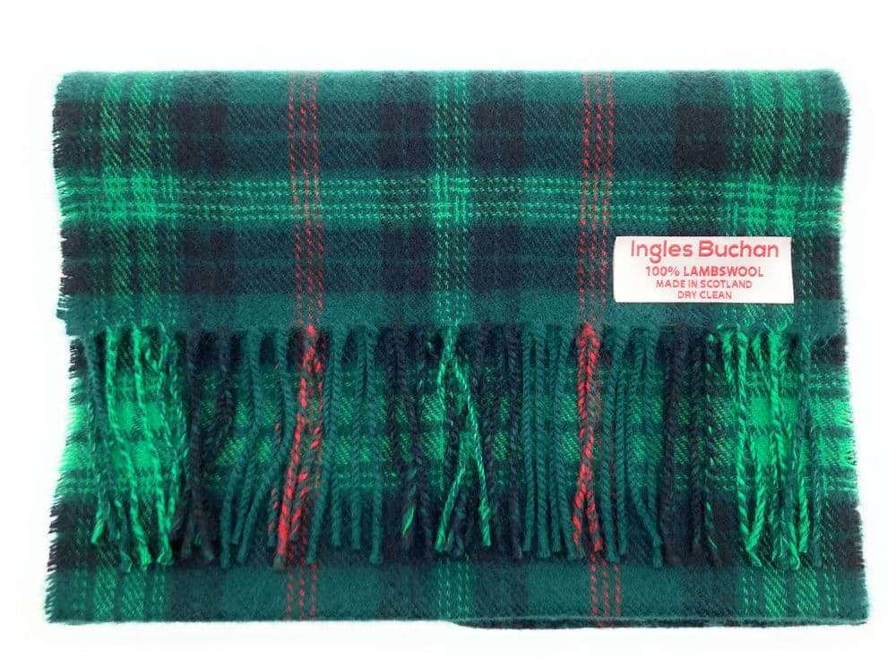 Pure Lambswool Ross Hunting Tartan Scarf - Made in Scotland