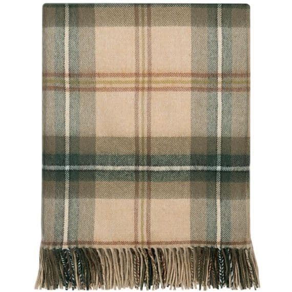 Saskatchewan Weathered Tartan Rug | Pure Lambswool