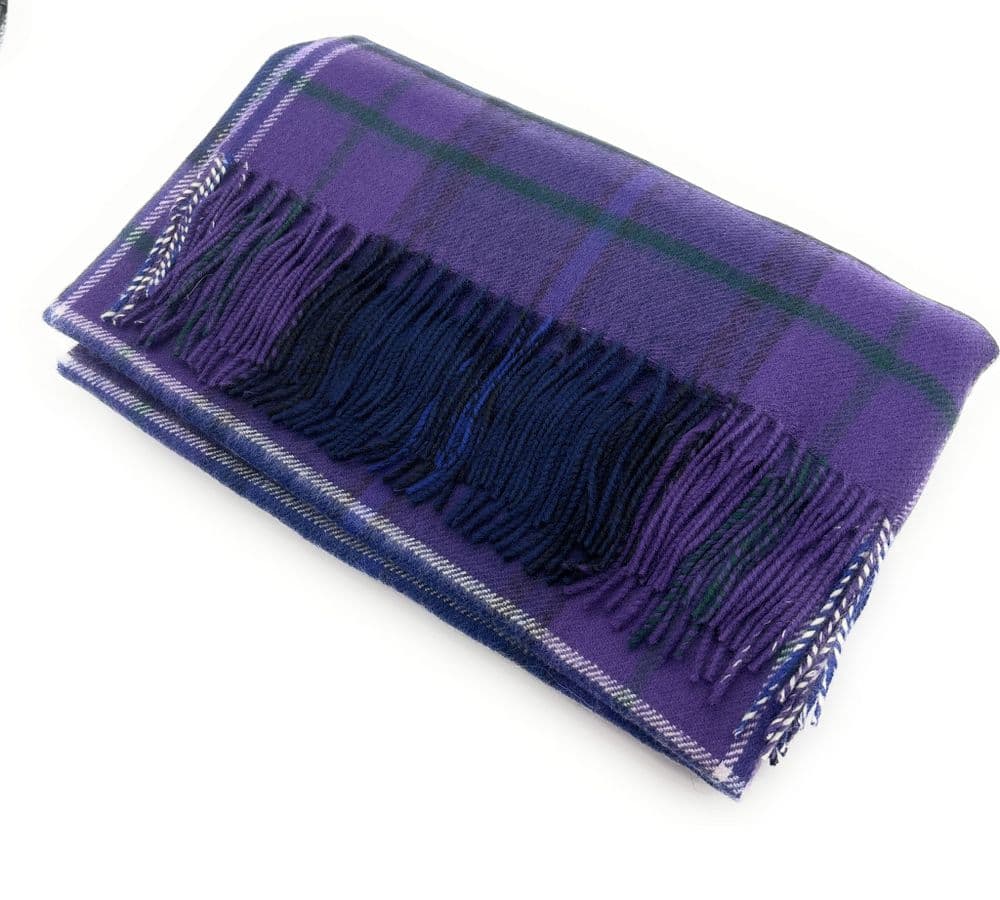 Pure Lambswool Scotland Forever Tartan Cape - Made in Scotland