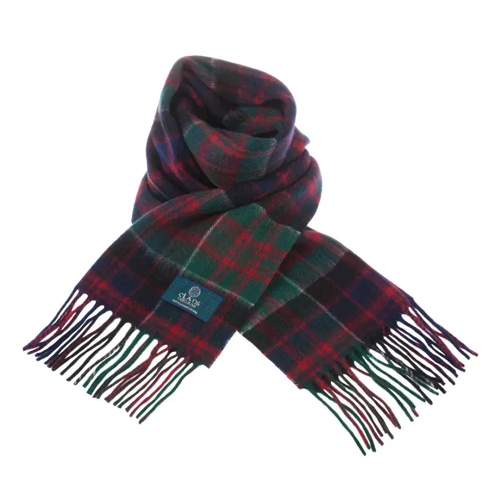 Pure Lambswool Scottish MacDonald of Clanranald Tartan Clan Unisex Scarf