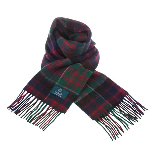 Pure Lambswool Scottish MacDonald of Clanranald Tartan Clan Unisex Scarf