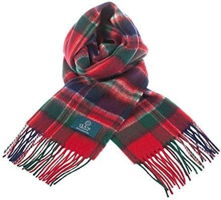 Pure Lambswool Scottish Macfarlane Tartan Clan Unisex Scarf