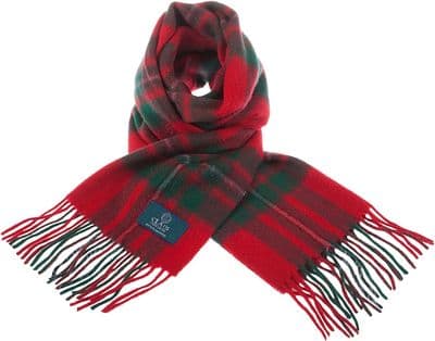 Pure Lambswool Scottish MacGregor Modern Tartan Unisex Scarf